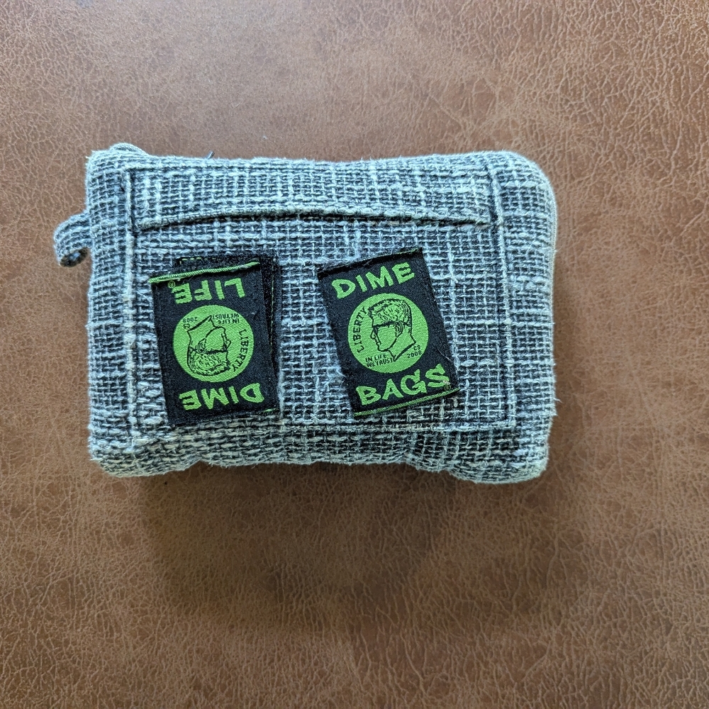 Dime Bag. Zip Up Storage Bag .